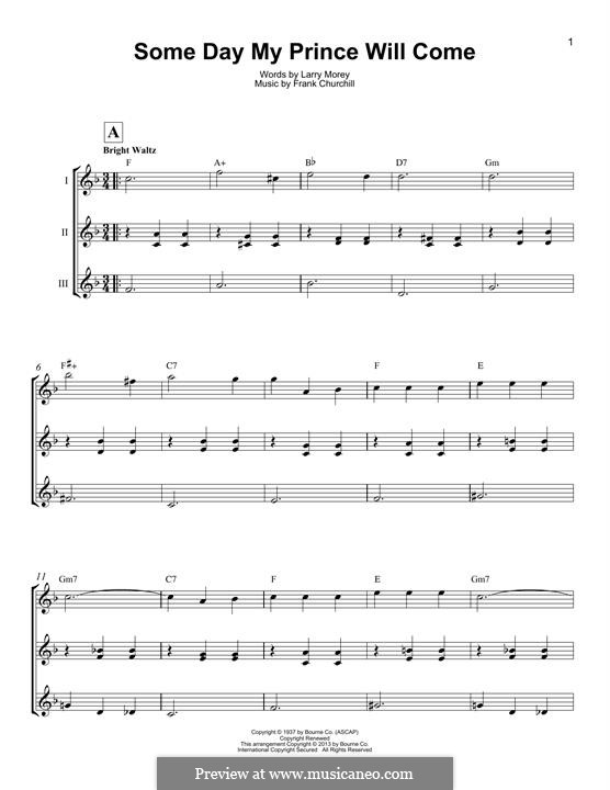 Some Day My Prince Will Come (from Snow White and The Seven Dwarfs): Für Ukulele by Frank Churchill