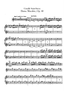 Totentanz, Op.40: Oboenstimmen I, II by Camille Saint-Saëns