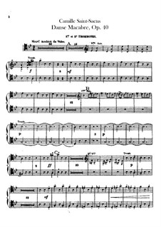 Totentanz, Op.40: Posaune- und Tubastimmen by Camille Saint-Saëns