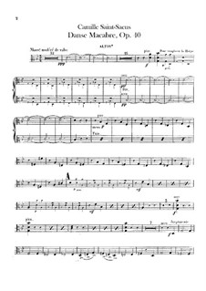 Totentanz, Op.40: Bratschenstimme by Camille Saint-Saëns
