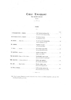 Cœli enarrant, Op.42: Vollpartitur by Camille Saint-Saëns