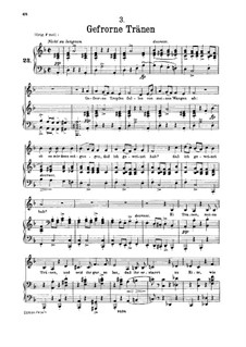 Nr.3 Gefrorne Tränen: Für tiefe Stimme und Klavier by Franz Schubert