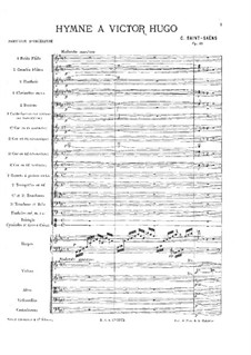 Hymne für Victor Hugo, Op.69: Orchesterstimme by Camille Saint-Saëns