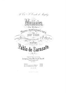 Muiñeira, Op.32: Partitur by Pablo de Sarasate