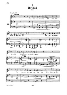Nr.9 Ihr Bild: Für tiefe Stimme und Klavier by Franz Schubert