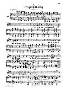 Nr.2 Kriegers Ahnung: Für tiefe Stimme und Klavier by Franz Schubert