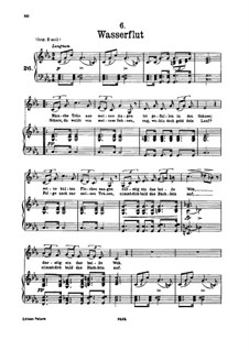 Nr.6 Wasserflut: Für tiefe Stimme und Klavier by Franz Schubert