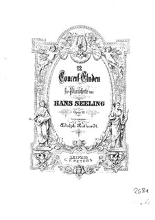 Zwölf Konzertetüden, Op.10: Für Klavier by Hans Seeling