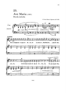 Ave Maria: Für Stimme und Klavier by Francesco Paolo Tosti