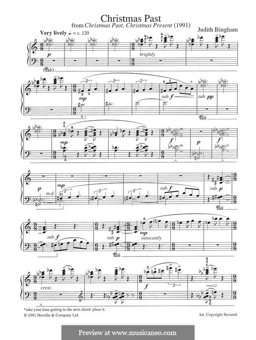 Christmas Past (from 'Christmas Past, Christmas Present'): Für Klavier by Judith Bingham
