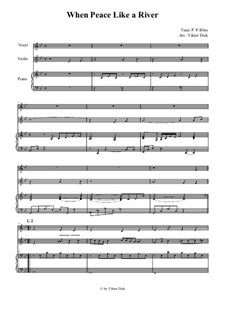 Wenn Friede mit Gott: Für Gesang, Geige und Klavier by Philip Paul Bliss