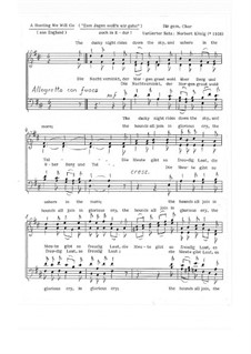 A Hunting We Will Go / Zum Jagen woll'n wir gehn für gem. Chor: A Hunting We Will Go / Zum Jagen woll'n wir gehn für gem. Chor, Op.1.1 by folklore