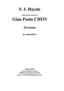 Streichquartett in F-Dur, Hob.III/17 Op.3 No.5: Movement II, for solo piano by Gian Paolo Chiti by Joseph Haydn