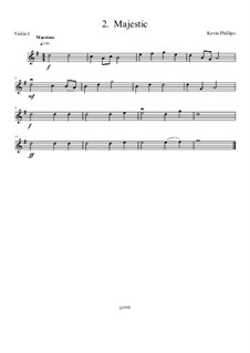 Munchkin Suite: No.2 Majestic - violin 1 part by Kevin Phillips
