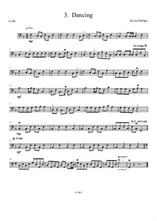 Munchkin Suite: No.3 Dancing - cello part by Kevin Phillips