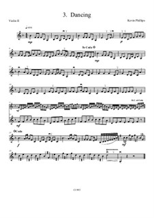 Munchkin Suite: No.3 Dancing - violin 2 part by Kevin Phillips