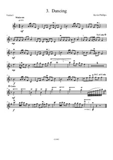 Munchkin Suite: No.3 Dancing - violin 1 part by Kevin Phillips