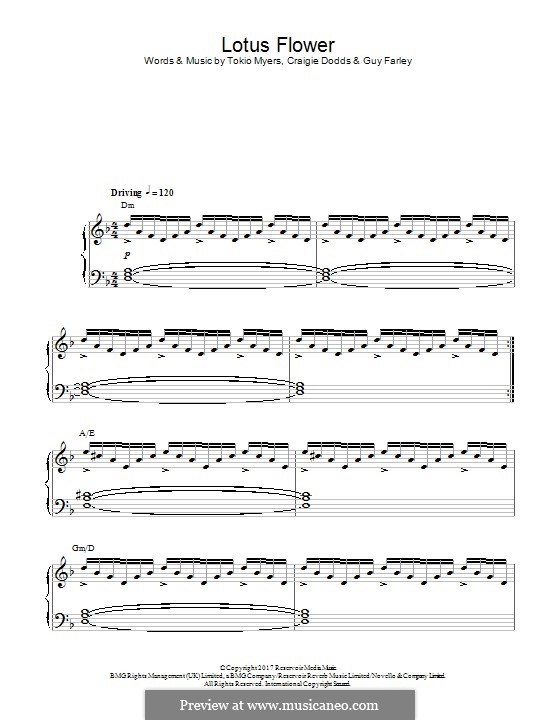 Lotus Flower: Für Klavier by Craigie Dodds, Guy Farley, Tokio Myers