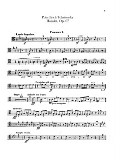 Hamlet. Ouvertüre-Fantasie, TH 53 Op.67: Posaunen- und Tubastimmen by Pjotr Tschaikowski