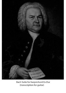 Suite für Cembalo Nr.2 in Es-Dur, BWV 819: Für Gitarre by Johann Sebastian Bach