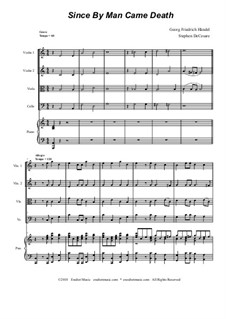 Nr.46 Wie durch einen der Tod: Für Streichquartett by Georg Friedrich Händel