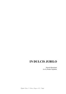In dulci jubilo, BuxWV 197: For SAB choir and organ by Dietrich Buxtehude