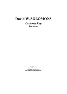 Octatonic Rag: Für Klavier Solo by David W Solomons