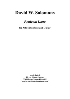 Petticoat Lane: For alto saxophone and guitar by David W Solomons