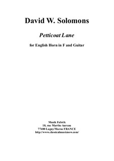 Petticoat Lane: For english horn and guitar by David W Solomons