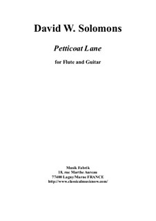 Petticoat Lane: Für Flöte und Gitarre by David W Solomons