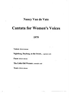 Voices of Women: Score (Version A) by Nancy Van de Vate