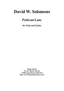 Petticoat Lane: For viola and guitar by David W Solomons