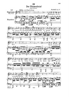 Der Blumenbrief, D.622: Für tiefe Stimme und Klavier by Franz Schubert