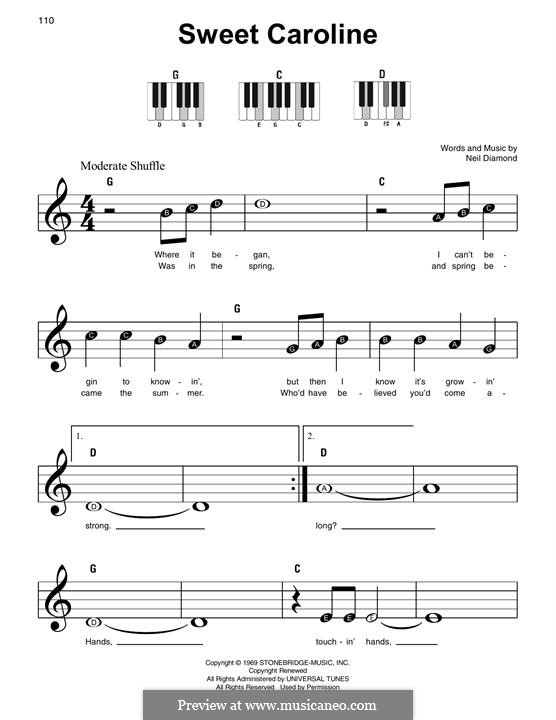 Piano version: Für einen Interpreten by Neil Diamond