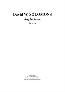 Rag in Seven: Für Gitarre by David W Solomons