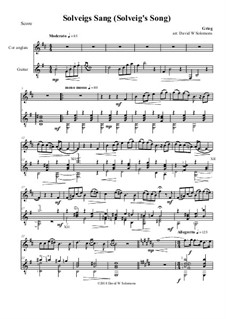 Suite Nr.2. Solvejgs Lied: For cor anglais and guitar by Edvard Grieg