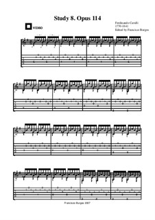Recueil, Op.114: Studie Nr.8 by Ferdinando Carulli