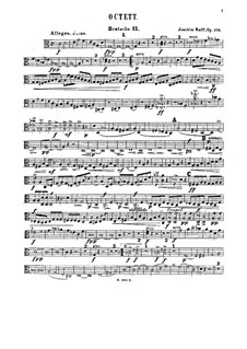 Streichoktett in C-Dur, Op.176: Violastimme II by Joachim Raff