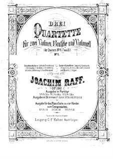 Streichquartett Nr.6 in c-Moll. Suite in älterer Form, Op.192 No.1: Violinstimme I by Joachim Raff