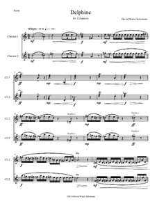 Delphine: For clarinet duo by David W Solomons