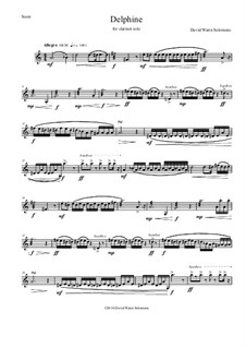 Delphine: Complete set, for clarinets by David W Solomons