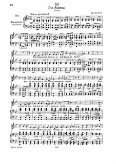 Die Sterne, D.939 Op.96 No.1: Für tiefe Stimme und Klavier by Franz Schubert