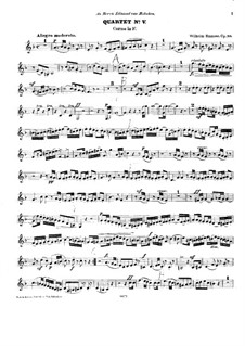 Bläserquartett Nr.5, Op.38: Hornstimme by Emilio Wilhelm Ramsöe