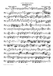 Bläserquartett Nr.5, Op.38: Tubastimme by Emilio Wilhelm Ramsöe