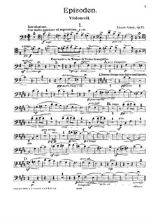 Episoden für Klaviertrio, Op.72: Cellostimme by Eduard Schütt