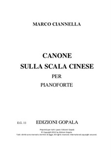 Canone sulla scala cinese: Canone sulla scala cinese by Marco Ciannella