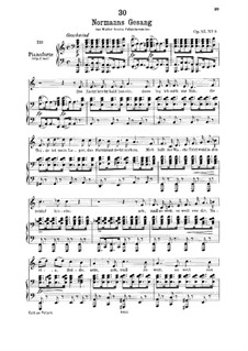 Normans Gesang, D.846 Op.52 No.5: Für tiefe Stimme und Klavier by Franz Schubert