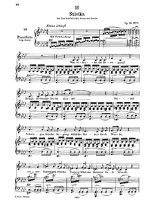 Suleika I, D.720 Op.14 No.1: Für tiefe Stimme und Klavier by Franz Schubert