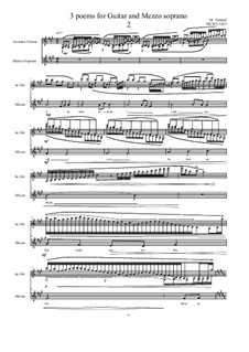 3 poems for Guitar and Mezzo soprano: Nr.2, MVWV 1205 by Maurice Verheul