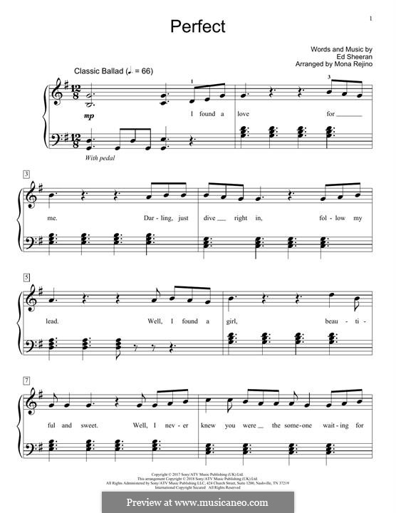 Piano version: Für einen Interpreten by Ed Sheeran